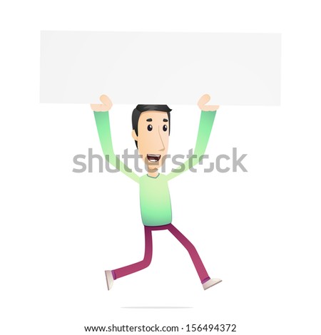 character in various poses for use in advertising, presentations, brochures, blogs, documents and forms, etc.