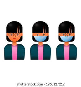 character vector 3D For app Mobile Presentation, website