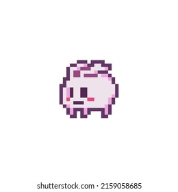 character vector cute bunny pixel art