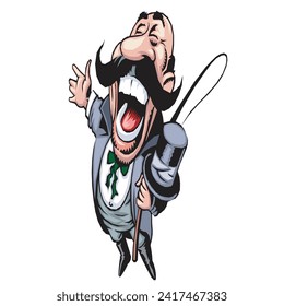Zeichentrickfilm-Illustration von Vector Funny