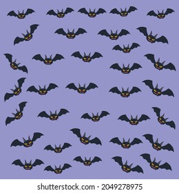Character vector Halloween lots of bat