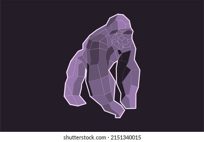 Character Vector Illustration Abstract Polygon APE