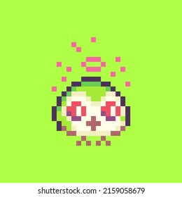 character vector pixel art cute owl