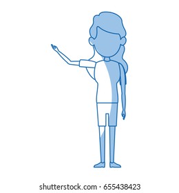 character woman female standing cartoon gesture image