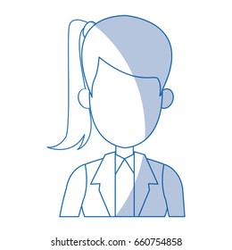 character woman icon female cartoon portrait