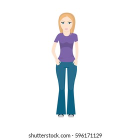 character woman style image vector illustration eps 10