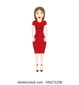 character woman style image vector illustration eps 10