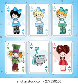 Character wonderland cards