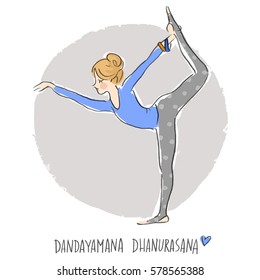 Character yoga illustration