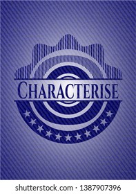 Characterise jean background. Vector Illustration. Detailed.