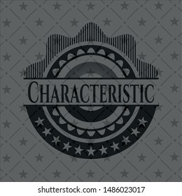 Characteristic black emblem. Vintage. Vector Illustration. Detailed.