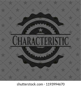 Characteristic dark emblem