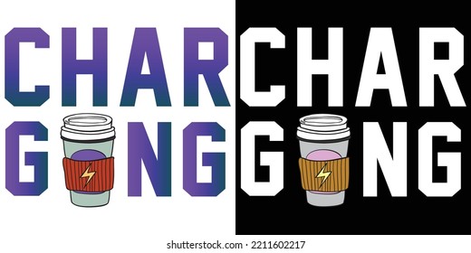 Characteristic Font Drink Drawing Charging