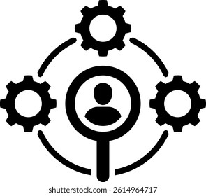 Characteristic Icon Mixed Vector Illustration