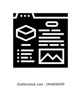 Merkmale Land-Glyphe-Icon-Vektorgrafik. Kennzeichen des Bodens. isoliertes Kontursymbol