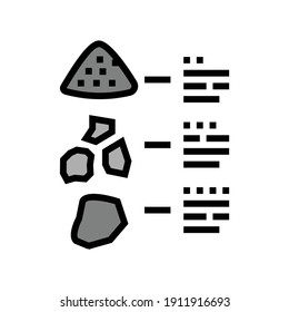 characteristics of stone color icon vector. characteristics of stone sign. isolated symbol illustration