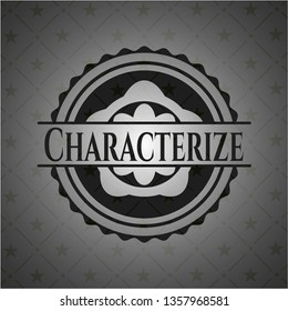 Characterize realistic dark emblem