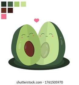 characters about love in the form of avocado