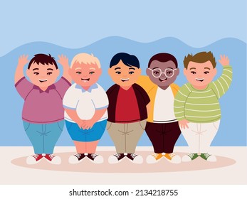 characters boys with down syndrome cartoon