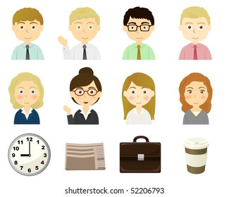 Characters of Business person theme