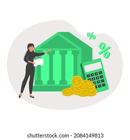  Characters calculating and filling tax from, analyzing public finance, putting check mark on checklist. Financial audit concept. Flat cartoon vector illustration and icon.