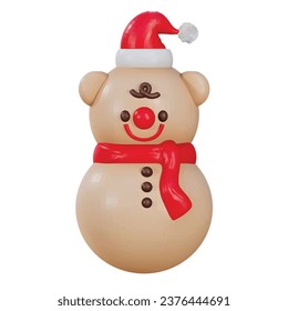 Characters: cookies, bears, and deer in the Christmas festival For decoration and give as a gift