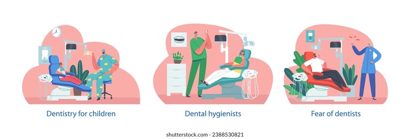 Characters In Dentist Office Sit In Sterile Chairs, while Sounds of Whirring Dental Tools Creates A Tense Atmosphere