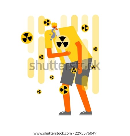 Characters designed for radioactive contamination and sickness.