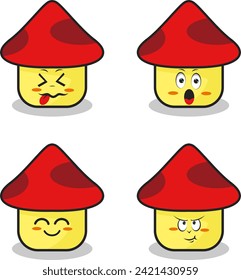 characters and elements for poster of sticker design