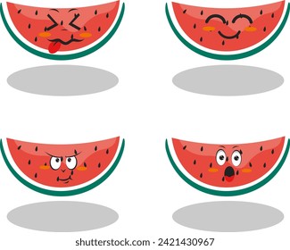 characters and elements for poster of sticker design