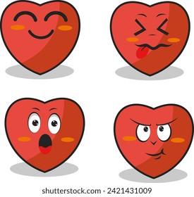 characters and elements for poster of sticker design
