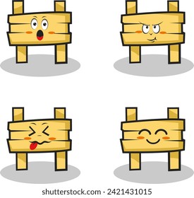 characters and elements for poster of sticker design