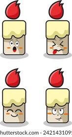 characters and elements for poster of sticker design