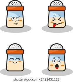 characters and elements for poster of sticker design