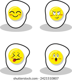 characters and elements for poster of sticker design