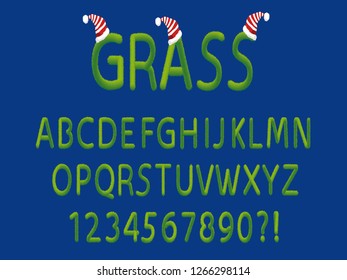 Characters in the form of grass
