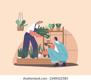 Characters Growing Greens In A Greenhouse Involves Cultivating Vegetables And Herbs In A Controlled Environment