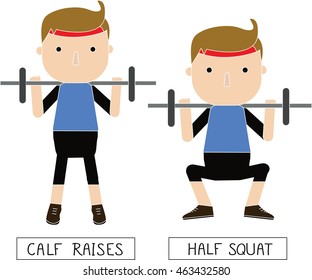 characters of healthy people in flat style.