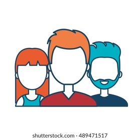 characters men and female social media