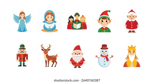 Characters and People Vector Illustration – Cartoon, Clipart and Line Art Design for Printable Graphics