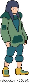 Characters with Pixel Art Type