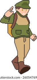 Characters with Pixel Art Type