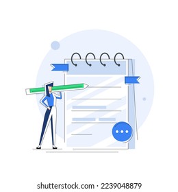 Characters planning work tasks,making schedule using calendar,Time management