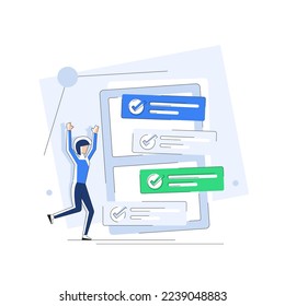Characters planning work tasks,making schedule using calendar,Time management