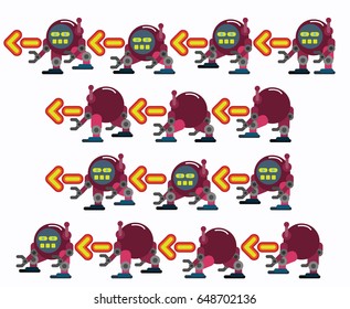 characters robot walk, game