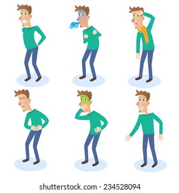 Characters set sick