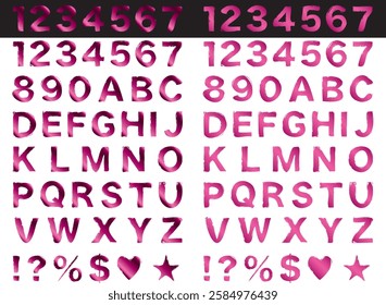 Characters written with a brush