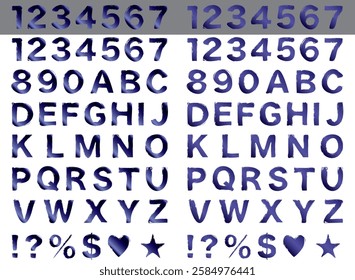 Characters written with a brush