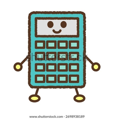 Character-style single icon illustration: Calculator