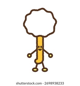 Character-style single icon illustration: Earpick